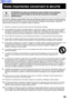 Page 5959
ATTENTION:Lire toutes ces instructions avant d’utiliser votre projecteur.
Conserver le mode d’emploi en lieu sûr afin de pouvoir le consulter
ultérieurement.
Notes importantes concernant la sécurité
Ce projecteur à affichage à cristaux liquides a été conçu et fabriqué pour répondre aux normes de sécurité en vigueur.
Mais une UTILISATION INCORRECTE PEUT PROVOQUER UNE DECHARGE ELECTRIQUE OU UN INCENDIE. Afin
de ne pas supprimer les protections incorporées dans ce projecteur à affichage à cristaux...