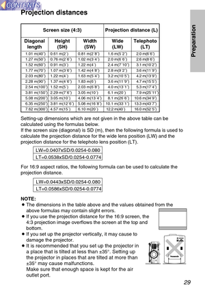 Page 2929
Preparation1.01 m(40˝) 0.61 m(2´) 0.81 m(2´8˝) 1.6 m(5´2˝) 2.0 m(6´6˝)
1.27 m(50˝) 0.76 m(2´6˝) 1.02 m(3´4˝) 2.0 m(6´6˝) 2.6 m(8´6˝)
1.52 m(60˝) 0.91 m(3´) 1.22 m(4´) 2.4 m(7´10˝) 3.1 m(10´2˝)
1.77 m(70˝) 1.07 m(3´6˝) 1.42 m(4´8˝) 2.8 m(9´2˝) 3.6 m(11´9˝)
2.03 m(80˝) 1.22 m(4´) 1.63 m(5´4˝) 3.2 m(10´5˝) 4.2 m(13´9˝)
2.28 m(90˝) 1.37 m(4´6˝) 1.83 m(6´) 3.6 m(11´9˝) 4.7 m(15´5˝)
2.54 m(100˝) 1.52 m(5´) 2.03 m(6´8˝) 4.0 m(13´1˝) 5.3 m(17´4˝)
3.81 m(150˝) 2.29 m(7´6˝) 3.05 m(10´) 6.1 m(20´) 7.9 m(25´11˝)...