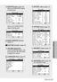 Page 33ENGLISH-33
Adjustments and settings
POSITION menu (page 40)
When an RGB/YP
BPRsignal
is being input       OPTION1
OSD             ON
AUTO SEARCH     ON
AUTO SIGNAL     ON
AUTO KEYSTN     ON
RGB/YP
BPR      AUTO
VGA60/480p     480p
SXGA MODE      SXGA
NR              OFF
BLACKBOARD      OFF
  SELECT  ADJ    RETRN
OPTION1 menu (page 43)
       OPTION2
BACK COLOR     BLUE
FRONT/REAR    FRONT
DESK/CEILING   DESK
FAN CONTROL  STANDARD
LAMP POWER     HIGH
LAMP RUNTIME   10H
FUNC 1        INDEX
CONTROL KEY...