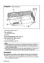 Page 1414-ENGLISH
#Connector panel (page 15)
$Air outlet port
Do not cover this port.
%Speaker
&Front adjustable legs (L /R) (page 25)
'Air inlet port, Air filter (page 52)
Do not cover this port.
(Lamp unit holder (page 53)
WARNING
Do not place your hands or other objects close to the air outlet port.
BHeated air comes out of the air outlet port. Do not place your hands or
face, or objects which cannot withstand heat close to this port, otherwise
burns or damage could result.
Projector 
NOTE:
BDuring...