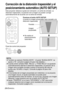 Page 10228-ESPAÑOL
Corrección de la distorsión trapezoidal y el
posicionamiento automático (AUTO SETUP)
Este proyector detecta el grado de inclinación y la señal de entrada. La
distorsión trapezoidal y la posición de la imagen se pueden corregir
automáticamente de acuerdo con la señal de entrada.
ENTER
FREEZE
SHUTTER
INDEX
WINDOW
PROJECTOR VOLUME D.ZOOMSTD VIDEOINPUT POWER
RGB
MENU
AUTO
SETUP
Panel de control del proyectorPresione el botón AUTO SETUP.
(Cuando la imagen proyectada haya causado una
distorsión...