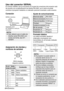 Page 14064-ESPAÑOL
Uso del conector SERIAL
El conector SERIAL que se encuentra en el panel de conectores del proyector está
de acuerdo con la especificación de interfaz RS-232C, por lo tanto se puede
controlar el proyector mediante un ordenador personal conectado a este conector.
Conexión
Asignación de clavijas y
nombres de señales
DIN 8 clavijas
(macho)
Adaptador serial
(ET-ADSER:en venta por
separado) SERIAL (hembra)
Ordenador
Formato básico
Los datos enviados desde el
ordenador al proyector son
transmitidos...