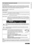 Page 57Informations essentielles
FRANÇAIS  57
Avis important concernant la sécurité
Cher client Panasonic :
Les informations qui suivent doivent être lues et comprises, car elle\
s fournissent des détails qui vous permettront 
d’opérer le projecteur de façon sécurisée, à la fois p\
our vous et votre environnement, tout en étant conforme aux 
exigences locales concernant l’utilisation de projecteurs. Conserver \
ce manuel pour référence future avec votre 
projecteur Panasonic. Le numéro de série se trouve au...