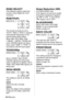 Page 4646-ENGLISH
RGB2 SELECT
This setting is used to select the
function of the RGB2 IN/1 OUT
connector.
RGB/YPBPR
This should normally be set to
“AUTO”. RGB or YP
BPRis selected
automatically depending on the
synchronising signal status.
When 480i, 576i, 480p, 576p, 
1 080/60i, 1 080/50i, 720/60p and
some VGA480 signals are being
input, select “RGB” or “YP
BPR” in
accordance with the input signal.
VGA60/480p
Set to “VGA60” when 59.9Hz
VGA480 signals are being input
(refer to page 62 for details). Set to...