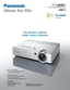 Page 1
High power and portability
The world’ s lightest 3,000lumen pr ojector*1
Ultralightweight: 5.5 lbs (2.5 kg)
Daylight View technology

150% improvement in image performance *2
Vivid colors in a bright room
 Auto operation with ambient light sensor (
ALS)
Quick operation
2second speed start

Onetouch auto setup with digital 
keystone corr ection
 Dir ect power of f
*1 As of May 2005
*2 In comparison with our product. Measurements taken at the five main
patches of the GretagMacbeth color chart, under...