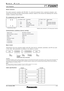 Page 8SPECFILE
PT-F200NTLCD Projector
As of January 2008< 8 >
STXETX
C1 C2 C3 : P1 P2 P3 P4
Start
(1 byte) End
(1 byte)
Colon
(1 byte) Parameter
(1-4 bytes)
Command
(3 bytes)
(Control and/or query commands)
Serial connector
The serial connector complies with RS-232C. To control the projector from a personal computer, com-
mands must be input through communication software, based on the format and satisfying the commu-
nication conditions shown below.
Pin assignments and signal names
Communication conditions...