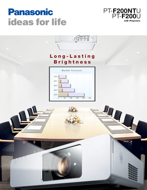 Page 1Long-Lasting Brightness
PT- F200NTU
PT- F200U
LCD Projectors 