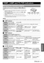 Page 41ENGLISH - 41
Maintenance
TEMP, LAMP and FILTER Indicators
If a problem should occur with the projector, the TEMP, LAMP and/or 
FILTER indicators will inform you. Manage the indicated problems as 
follow.
1. Confirm the status of all indicators and projector, and switch off the 
projector in proper way.
2. Find out the cause of the problem by status of the TEMP, LAMP 
and/or FILTER indicators.
3. Follow the instruction for each indication below and solve the 
problem.
4. Turn on the projector in the...