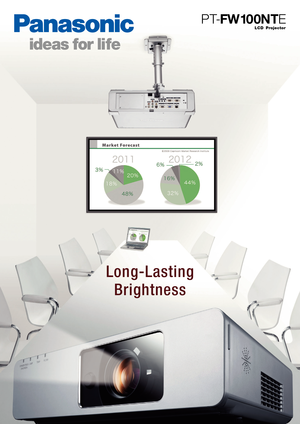 Page 1PT-FW 10 0NT E
LCD Projector
Long-Lasting 
Brightness 