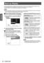 Page 20Start-up display
20 - ENGLISH
Preparation
Start-up display
The initial setting screen is displayed when the projector is turned on for the first time after purchase or when 
executing [INITIALIZE ALL] (
 page 74). Set them in accordance with circumstances.
In other occasions, you can change the settings by menu operations.
Note
 z When the projector is turned on for the first time, you may be required to adjust with the zoom ring and focus 
ring in the front of the projector body to make the menu screen...