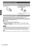 Page 24Using Remote control
24 - ENGLISH
Preparation
Using Remote control
Inserting and removing the batteries
1) Open the cover.
(i)
(ii)
2) Insert the batteries and close the cover 
(insert the 
 side first).
▶zWhen removing the batteries, perform the steps 
in the reverse order
.
Setting Remote control ID numbers
When you use the system with multiple projectors, you can operate all the projectors simultaneously or each 
projector individually using single remote control, if a unique ID number is assigned to...