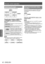 Page 42Remote control operation
42 - ENGLISH
Basic Operation
Switching the input
The input for projection can be switched.
 button
Press the input selection (, 
, , 
and ) buttons on the remote 
control.
Switches to computer signal input 
mode.
Switches to component (YCBCR/
YP
BPR) signal input mode.
 Switches to S-video/video signal 
input mode. If either of the input 
modes has already been selected, 
switches to another input mode.
 Switches to HDMI signal input 
mode. If either of the input modes 
has...