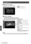 Page 86[NETWORK] menu
86 - ENGLISH
Settings
▶■[Advanced control] page
Click [Projector control] 
→ [Advanced control].
(1)
(2)
(1) [POSITION]
Operates items regarding angle of view.
(2) [PICTURE] Operates items regarding picture quality.
▶■[Network config] page
Click [Detailed set up] 
→ [Network config].
▶z
The [CAUTION!] screen is displayed by clicking [Network config].
▶zThe current settings are displayed by clicking the [Next] button.
▶zThe following setting change screen is displayed by clicking the...