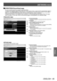 Page 95[NETWORK] menu
ENGLISH - 95
Settings
▶■[CRESTRON RoomV iew] page
You can monitor/control the projector using RoomView.
To display the operation page of RoomView from Web Control screen, access with the administrator rights is 
required. (The [CRESTRON RoomView] button is not displayed on the Web Control screen for user rights.)
When you click [CRESTRON RoomView], the RoomView operation page is displayed.
If Adobe Flash Player is not installed in your computer, or if the browser does not support Flash,...