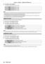 Page 66Chapter 4 Settings — [DISPLAY OPTION] menu
66 - ENGLISH
4) Press qw to switch [MODE].
 fThe items will switch each time you press the button.
[CC1]
Displays CC1 data.
[CC2] Displays CC2 data.
[CC3] Displays CC3 data.
[CC4] Displays CC4 data.
Note
 fClosed captions are a function that is mainly used in North America to display text information with video signals. Captions may not\
 be 
displayed depending on the connected devices or software being played ba\
ck.
 f[CLOSED CAPTION SETTING] can only be...