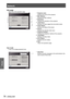 Page 76Network
76 - ENGLISH
Settings
Info page
Click Info on the operation page.
1 Projector name
    Displays the name of the projector.
2 Mac Address
    Displays the MAC address.
3 Resolution
    Displays the resolution of the projector.
4 Lamp Hours
    Displays the lamp usage time (converted value).
5 Power Status
    Displays the status of the power.
6 Source
    Displays the selected video input.
7 Projector Position
    Displays the projection method of the projector.
8 Lamp Mode
    Displays the lamp...