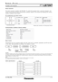 Page 7SPECFILE
PT-LB75NTPortable LCD Projector
As of May 2008< 7 >
STXETX
C1 C2 C3 : P1 P2 P3 P4
Start
(1 byte) End
(1 byte)
Colon
(1 byte) Parameter
(1-4 bytes)
Command
(3 bytes)
(Control and/or query commands)
Serial connector
The serial connector complies with RS-232C. To control the projector from a personal computer, com-
mands must be input through communication software, based on the format and satisfying the commu-
nication conditions shown below.
Pin assignments and signal names
Communication...