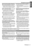 Page 57Information 
Importante
Précautions de sécurité
FRANÇAIS - 57
Ne pas court-circuiter, chauffer ou démonter les 
piles, et ne pas les mettre dans leau ou dans le feu.
 Si lon utilise des piles différentes ou si elles ont 
insérées de maniére incorrecte, cela peut causer une 
surchauffe, une fuite, une explosion ou un incendie, 
et provoquer ainsi des dommages ou blessures.
Lorsquon insère les piles, veiller à ce que les polar-
ités (+ et –) soient bien respectées.
 Si lon insère les piles incorrectement,...