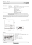 Page 3SPECFILE
PT-LB75Portable LCD Projector
As of May 2008< 3 >
Remote control unit  Power supply
Operation range*
3
Dimensions (W x H x D)
Weight *2
Supplied accessories
Optional accessories 3 V DC (AA battery x 2)
Approx. 15 m (49´3˝) when operated from directly in front of the signal
receptor
48 x 163 x 24.5 mm (1-7/8˝ x 6-13/32˝ x 31/32˝)
117 g (4.1 oz) (including batteries)
Power cord
Power cord secure lock
Wireless remote control
Batteries for remote control
VGA cable for RGB signals (1.8 m/5´11˝)...