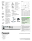 Page 4
Weights and dimensions shown are approximate. Specifications are subject to change without notice.
This product may be subject to export control regulations. UHM is a trademark of Matsushita Electric Industrial Co., Ltd. VGA and XGA are trademarks of International Business Machines Corporation. Windows and PowerPoint are
either registered trademarks or trademarks of Microsoft Corporation in the United States and/or other countries. All other trademarks are the property of their respective trademark o...