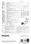 Page 4Optional ceiling
mount bracket:
ET-PKB50
Optional replacement
lamp unit:
ET-LAB50
Specifications
Power supply
Power consumption
LCD panel Panel size
Display method
Drive method
Pixels
Pixel configuration
Lens
Lamp
Colours
Brightness
Contrast
Scanning frequency  RGB
YP
BPR
S-Video/Video 
Projection size
Throw distance
Optical axis shift
Keystone correction range
On-screen menu
Installation
Built-in speakers
Terminals COMPUTER 1 IN
COMPUTER 2 IN/1 OUT
VIDEO IN 
S-VIDEO IN 
AUDIO IN 
COMPUTER AUDIO IN...