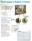 Page 2
Looks max.50% brighter
Panasonic’s Daylight View 2 technology, which
helps project sharp, crisp images that are easy to
see even in brightly lit rooms. A builtin sensor
measures the ambient light, and the halftone col
ors and brightness level are adjusted accordingly
in realtime.Viewing brightness is increased b yas
much as 50%*
1.
Vivid colors in a Bright Room
Panasonic designed and adjusted its projector
ima ge displa ybased on use in a welllit room in
developing Daylight View technology. This...