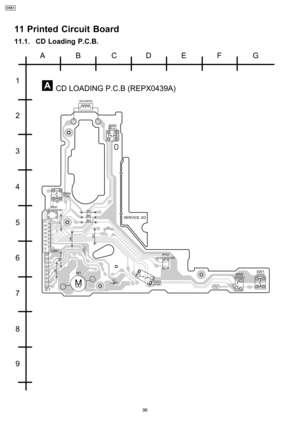 Page 9611 Printed Circuit Board
11.1. CD Loading P.C.B.
	



 	









 

 
 

!
 



#
   


    
 
 
$

 

   
 
 

 
$% 
&	

  
 
 
  





      
  

 
96
CRS1 