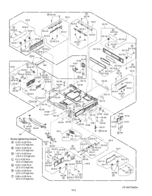 Page 60CF-30CTQAZxx
K2-10
K2-10-8
K2-10-8K2-10-2
K2-10-1
K2-10-3
K2-10-1
K2-39
K2-39
K2-10-8 K2-10-4
K2-10-6K2-10-7K2-16K2-4
K2-4-3 K2-4-1
K2-4-2
K2-36
K2-36
K2-43
K2-43
K2-22K2-16
K2-1 K2-1-3
K2-1-2K2-1-1
K2-2-4
K2-2-3
K2-42
K2-42K2-2-1K2-37
K2-2-5
K2
K2-27
K2-44
K2-26K2-41
K112
K104
K101
K100
N4
K122
K2-5-3
K2-16
K2-3
K2-5
K2-5-2
K2-5-1
K2-5-4
K2-16
K2-3-4 K2-3-3 K2-3-1
K2-6-5
K2-6-1 K2-39K2-6-1
N1
K81
K2-8-5 K2-8-4K2-8-10
K2-8-10 K2-8-1 K2-8-1
K2-39 K2-8-8
K2-39
K2-8-7K2-8-9
K2-8
K2-8-11
N4K121
K114
K105...