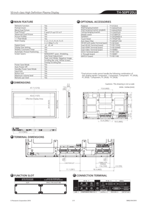 Page 24.( ˜1BOBTPOJD$PSQPSBUJPO
.*/&563&
6OJUTJODIFT	NN

5)16
%*.&/4*0/4
5&3.*/-%*.&/4*0/4
6/$5*0/4-05$0//&$5*0/5&3.*/-
015*0/-$$&4403*&4
JODIDMBTT)JHI%FpOJUJPO1MBTNB%JTQMBZ
.VMUJ%JTQMBZ 1JYFM.PEF1JDUVSF1SPpMFTEWBODFE%VBM1JDUVSF %VBM1JDUVSF #MFOE%VBM1JDUVSF 1PSUSBJU;PPN/FUXPSLVODUJPO
Y
Y
Y
Y
OYO	.BYY

%JHJUBM;PPN Y
Y
Y
%JTQMBZ4J[F4FUUJOH :FT
8 FFLMZ$PNNBOE5JNFS :FT:FT :FT :FT :FT
1BOE1
1PVU1
1JO1 :FT :FT...