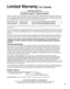 Page 2121
Limited Warranty (for Canada)
Panasonic Canada Inc.
5770 Ambler Drive, Mississauga, Ontario L4W 2T3
PANASONIC PRODUCT – LIMITED WARRANTY
Panasonic Canada Inc. warrants this product to be free from defects in m\
aterial and workmanship under normal use and 
for a period as stated below from the date of original purchase agrees t\
o, at its option either (a) repair your product with 
new or refurbished parts, (b) replace it with a new or a refurbished e\
quivalent value product, or (c) refund your...