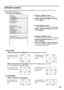 Page 6363
ADVANCED MENU
  DIGITAL CINEMA REALITYAUTO
  FORMAT SMPTE
  BLANKING
  INPUT RESOLUTION
  CLAMP POSITION
  EDGE BLENDING OFF
  SYNC.TERM 75 
  RASTER POSITION
RASTER POSITION
  V: 0
  H: 0
  
MAIN MENU
         PICTURE
         POSITION
         ADVANCED MENU
         LANGUAGE
         OPTION
         TEST PATTERN
         SIGNAL LIST
         SECURITY
Raster position
When the whole area where the input picture can be displayed is not used, the picture can be moved to any
position inside the display...