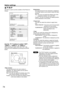 Page 7474
Option settings
P IN P
This item is used to set the condition of the Picture-In-
Picture.
Main window
Subwindow
Use the  buttons to select OFF,
USER 1, USER 2, or USER 3.
When selecting an option other than OFF, the
submenu can be displayed by pressing the ENTER
button.
• Main window:
The input terminal for the main window is
displayed. The  buttons can be used to
select the input terminal.
Size: The user can specify the display size of the
main window between 10% and 100%.
Position: The user can...