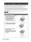 Page 116116 – ENGLISH
 
Notes when installing the ceiling mount bracket
When installing the ceiling mount bracket to the projector, install the accessory eye bolts and wires to the 
projector. (The projector will still be safe if they are not used, however they will help prevent the possibility of 
accidents caused by the projector falling down if the screws happen to become loose.)
Installation should be carried out by a qualified technician by following the procedure given below.
Panasonic takes no...