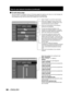 Page 9898 – ENGLISH
How to use network functions (continued)
E-mail setup page  „
With this projector, if a problem occurs or if the lamp usage time reaches a set value, an e-mail message can 
be sent to one or more preset e-mail addresses (maximum two addresses).
Click [Detailed set up], then [E-mail set up] to display the E-mail setup page.
Select “Enable” to use the E-mail function.
Enter the IP address or server name of the 
E-mail server (SMTP). The DNS server must 
be set if the server name is entered....