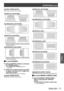 Page 77[POSITION] menu
ENGLISH - 77
Settings
▶z[LENS THROW RA TIO]
Set the throw ratio for the lens used.
▶z
[VERTICAL  KEYSTONE]
▶z
[HORIZONT AL KEYSTONE]
▶z
[VERTICAL  BALANCE]
Adjust the setting according to the lens shift range 
in vertical direction.
▶z
[HORIZONT AL BALANCE]
Adjust the setting according to the lens shift range 
in horizontal direction.
▶■To set [CURVED]
3) Select [CUR
VED] in Step 2), and press 
the  button.
▶z The  [GEOMETRY:CURVED] screen is 
displayed.
4) Press  ▲▼ to select the item...