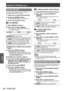 Page 94[DISPLAY OPTION] menu
94 - ENGLISH
Settings
[AUTO SETUP]
You can set when adjusting a special signal or 
horizontally long (16:9, etc.) signal.
1) Press ▲▼ to select [AUT
O SETUP].
2)  
Press the  button.
▶z The  [AUTO SETUP] screen is displayed.
3) Press 
▲▼ to select an item.
▶■To set [MODE]
4) Select [MODE] in Step 3).
5)  
Press  ◀▶ to switch [MODE].
▶z
The setting will change as follows each time 
you press the button.
[DEFAULT][WIDE][USER]
[DEFAULT]
Standard setting.
[WIDE] Select when an image...