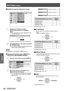 Page 48[PICTURE] menu
48 - ENGLISH
Settings
Initialize the gamma adjustment results
 
●
GAMMA  ADJUSTMENT
ADJUSTMENT  MODE
GAMMA  HIGH
GAMMA  MID
GAMMA  LOW
POINT
Y  ADJUST
R  ADJUST
G  ADJUST
B  ADJUST
INITIALIZE ADVA
NCED
5
PICTURE
POSITION
LANGUAGE
3D SETTINGS
LENS CONTROL OPTION
Press the ▲▼ buttons to select 
1)  
[INITIALIZE] and press the  
button.
The confirmation message is displayed for the 
 
z
gamma initialization.
GAMMA  ADJUSTMENT
INITIALIZE GAMMA  ADJUSTMENT.
CANCELOK
Select [OK] with the 
2)  ▲...