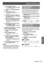 Page 69DISPLAY OPTION menu
ENGLISH - 69
Settings
Press  button.
3  ) 
The [ 
z709MODE] or [MEASURED MODE] 
screen will be displayed.
Press ▲▼ to select [MEASURED 
4  ) 
DATA].
Press  button.
5  ) 
The [MEASURED DATA] screen will be  
z
displayed.
Use the colorimeter to measure 
6  ) 
the luminance (Y) and chromaticity 
coordinates (x, y)
Press ▲▼ to select the colors, and 
7  ) 
press ◄► to select their values.
If [AUTO TEST PATTERN] is turned [ON],  
z
the test pattern of the selected color is 
displayed....