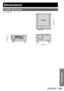 Page 123ENGLISH – 123
Information
Dimensions
 
Outside dimensions
unit : mm (inch)
MAIN POWER AC INOFF ONFILTER
CLEANINGOPEN
CLOSE
578 (22.8˝)
643 (25.3˝) 320 (12.6˝) 