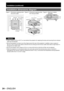 Page 2424 – ENGLISH
Installation (continued)
 
Installation dimensions diagram
Figure 1 :  Dimensions applying when 
one unit is usedFigure 2 :  Dimensions applying when 
two units are used)Figure 3 :  Maximum rotation 
allowable
50 cm (19.7˝) 50 cm (19.7˝) 
or moreor more
Exhaust
30 cm (11.8˝) or more30 cm (11.8˝) 30 cm (11.8˝) or moreor more
40 cm (15.7˝) 
or more
Exhaust50 cm (19.7˝) 50 cm (19.7˝) 
or moreor more
50 cm (19.7˝) 50 cm (19.7˝) 
or moreor more
10 cm (3.9˝) or more10 cm (3.9˝) or more
50 cm...