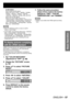 Page 57ENGLISH – 57
Basic Operation
ET-MD100SD4:
When single link SDI signals
Select from AUTO YCbCr, 1 080/60i, 1 035/60i, 
720/60p, 1 080/24p, 1 080/50i, 1 080/30p, 
1 080/25p, 1 080/24sF, 720/50p, 480i, and 576i.
When dual link SDI signals
Select from AUTO RGB, AUTO X’Y’Z’, 
1 920/24p/RGB, 2 048/24p/RGB, 2 048/24p/XYZ, 
1 920/24sF/RGB, 2 048/24sF/RGB, 2 048/24sF/
XYZ, 1 920/25p/RGB, 1 920/30p/RGB, 1 920/50i/
RGB, and 1 920/60i/RGB.
Note
Press the DEFAULT button to return to AUTO  • 
YCbCr or AUTO RGB.
“AUTO...