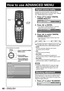 Page 6262 – ENGLISH
How to use ADVANCED MENU
 
Digital cinema reality
Increase the vertical resolution when the PAL (or 
SECAM) 576i signal input or the NTSC 480i, 1 080/50i 
and 1 080/60i signal input is applied.
Press ▲▼ to select “DIGITAL  1. 
CINEMA REALITY”.
ADVANCED MENU
DIGITAL CINEMA REALITY
BLANKINGAUTO
Press ◄► or ENTER. 2. 
The “DIGITAL CINEMA REALITY” individual  • 
adjustment screen will be displayed.
DIGITAL CINEMA REALITY
 CHANGEAUTO
Press ◄► to switch “DIGITAL  3. 
CINEMA REALITY”.
The setting...