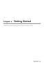 Page 25ENGLISH - 25
Chapter 2 Getting Started
This chapter describes about things you need to do before using the proj\
ector such as the setup and connections.  