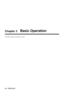 Page 4040 - ENGLISH
Chapter 3 Basic Operation
This chapter describes basic operations to start with.  