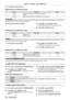 Page 5656 - ENGLISH
Chapter 4 Settings  —   [PICTURE] menu
3) Press qw to adjust the level.
r
r Operations and adjustment range
Operation
Adjustment Range
Press  w. Increases the brightness of the dark (black) parts of the 
screen.
-31 - +31
Press  q.
Reduces the brightness of the dark (black) parts of the screen.
[COLOR]
You can adjust the color saturation of the projected image.
1) Press as to select [COLOR].2) Press qw or the  button.
rfThe  [COLOR] individual adjustment screen is displayed.
3) Press qw to...