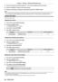 Page 88Chapter 4 Settings — [PROJECTOR SETUP] menu
88 - ENGLISH
3) Press as to select the function button (F1 - F3) in which assignment will be c\
anceled.
4)  
Press the  button on the remote control.
5)
 
When the confirmation is displayed, select [OK] and press the  bu\
tton.
Note
 f You can also cancel the assigned settings by displaying the on-screen menu, selecting the menu item to be canceled (main menu, sub-
menu, or details menu), and then pressing any one of the corresponding  -  buttons for at least...