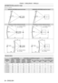 Page 34Chapter 2 Getting Started — Setting up
34 - ENGLISH
[GEOMETRY(2D)] projection range
(Only for PT-DZ870U)
[VERTICAL KEYSTONE] (viewed from the side) [HORIZONTAL KEYSTONE] (viewed from above)
ScreenScreen
Vertical arc correction (viewed from the side) Horizontal arc correction (viewed from above)
ScreenProjection distance
Arc radiusScreen
Projection distance
Arc radius
Arc center
Screen
Projection distance
Arc radiusArc centerScreen
Projection distance
Arc radius
Standard status
Projection 
lens Model  No....