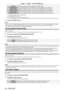 Page 92Chapter 4 Settings — [3D SETTINGS] menu
92 - ENGLISH
[NATIVE]Forcibly displays 2D images regardless of input image signals.
[SIMULTANEOUS]
*2Forcibly displays 3D images in simultaneous system regardless of input video signals.
[SIDE BY SIDE] Forcibly displays 3D images in side by side format regardless of input image signals.
[TOP AND BOTTOM] Forcibly displays 3D images in top and bottom format regardless of input image signals.
[LINE BY LINE]
*3Forcibly displays 3D images in line by line system...