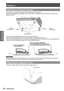 Page 26Setting up
26 - ENGLISH
Getting Started
Adjusting the Projector's Height
The projector is equipped with elevator feet for adjusting the image height.
Extend the adjustable feet by rotating in the direction shown in the bel\
ow picture and retract by rotating in the 
opposite direction.
Spacer
(Detachable)Spacer
(Detachable)
Adjustable feet
Pull out the spacer (detachable) with the convex part of the spacer
.  
Rotate the rear adjustable feet with the spacer installed, the adjustabl\
e range is...