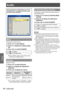 Page 44Audio
44 - ENGLISH
Settings
Audio
Select [Audio] from the Main Menu (see “How 
to operate menu” on page 35) and then select 
the item from the Sub Menu.
Mute
Temporarily turn off the sound.
Press ▲▼ to select [Mute].
1 ) 
Press ► to display the setting dialog 
2 ) 
box.
Press ◄► to switch [On]/[Off].
3
 ) 
OnMute.
Off Output audio.
Press
 z   button on the remote control 
can also turn on/off the sound.
Volume
Adjust the volume .
Press ▲▼ to select [Volume].
1 ) 
Press ► to display the adjustment 
2 )...